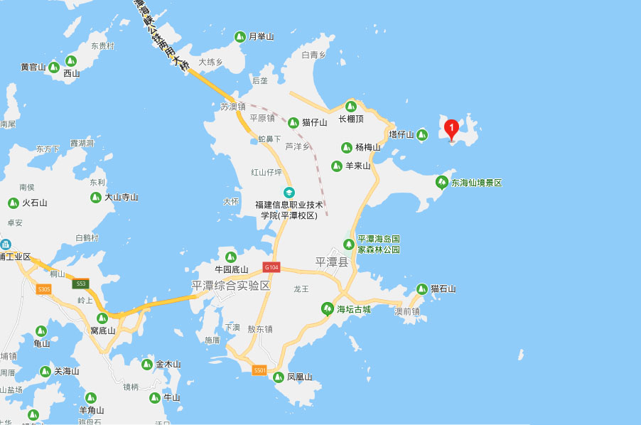 平潭东庠岛地理位置